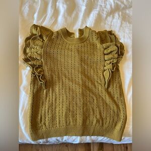 Who What Wear Size Large Button Up Back Knit Sweater Vest